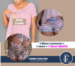 COMBO TALLA S y XS - 1 LACTANCIA + 2 SHORTS
