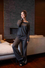 Set Pijama Sudadera Negra Granito