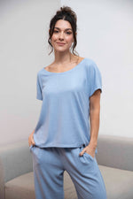 Set Pijama Sudadera Azul Lavanda
