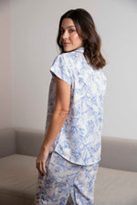 Pijama Camisera Porcelana Azul