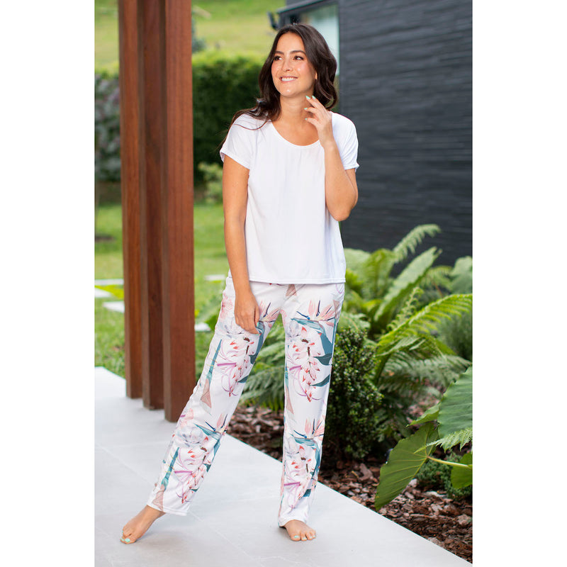 Pantalón Pijama Estampado-Ropa cómoda- esencial marca de pijamas para mujer